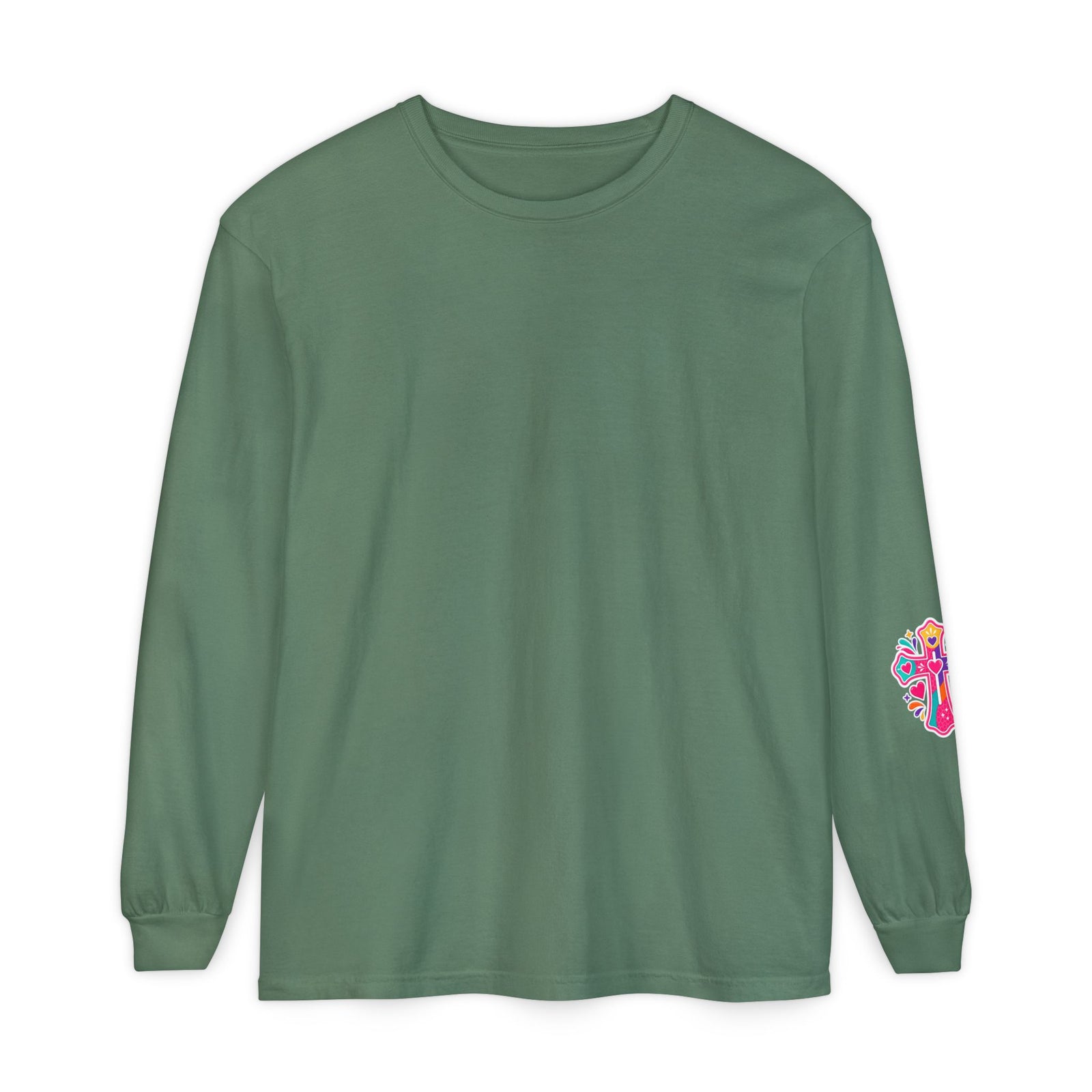 Christian Pajama Graphic Long Sleeve Tee — "...Jesus Still Loves Me"