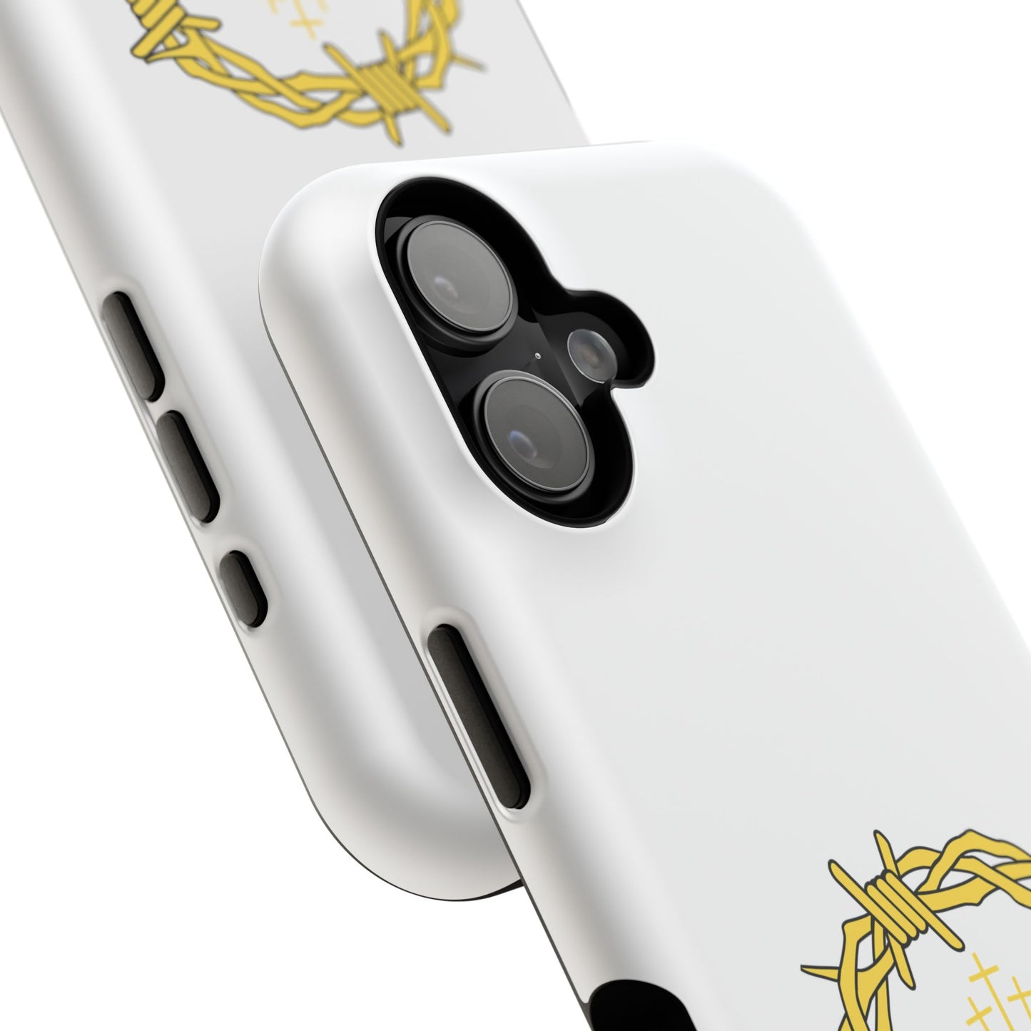 Impact-Resistant Phone Case — 'True Love' Crown of Thorns Faith Design
