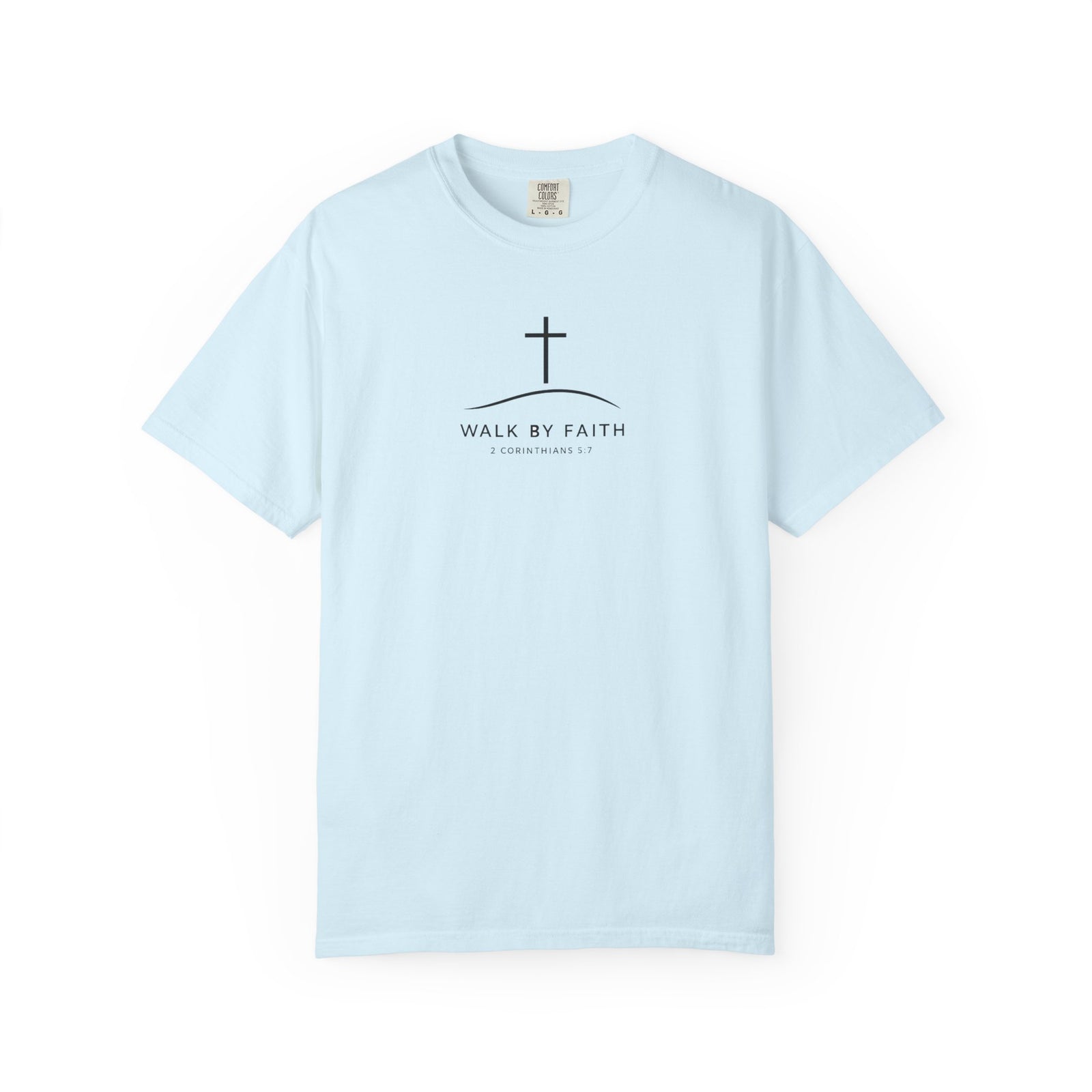 Faith Cross T‑Shirt — "Walk By Faith" Christian Tee