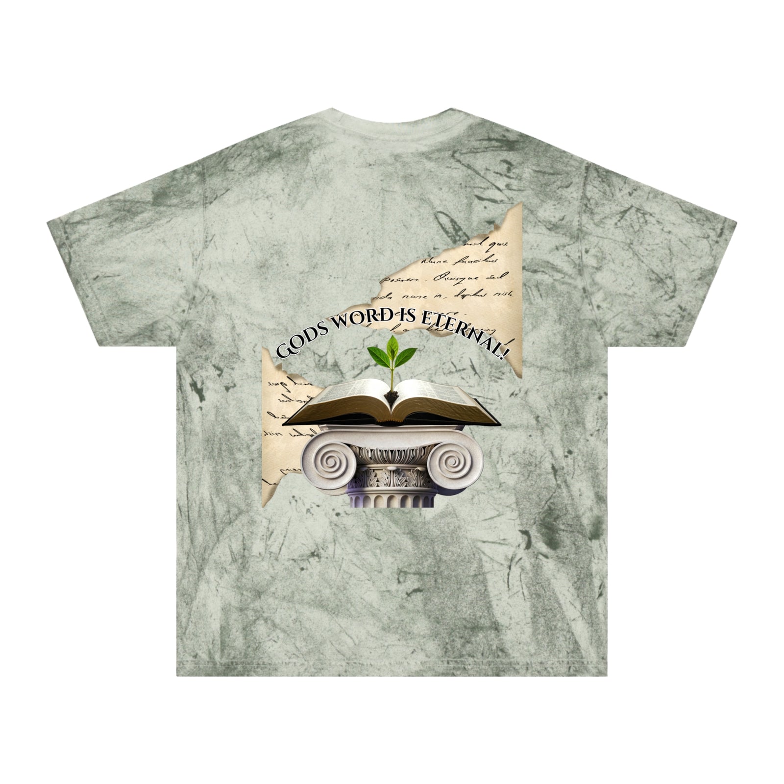 Bible Verse Tee — "God's Word Is Eternal" Color Blast T-Shirt