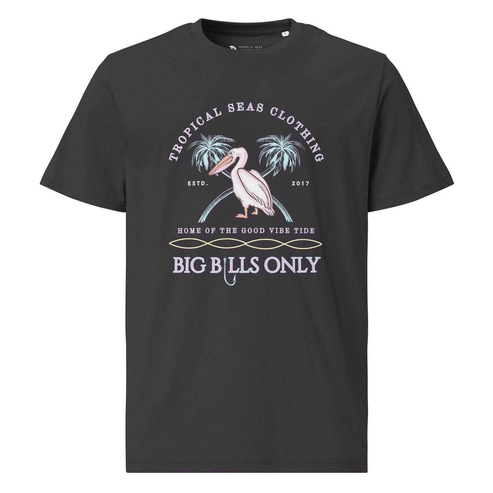 Premium Men's Tropical Pelican Organic Cotton T-Shirt