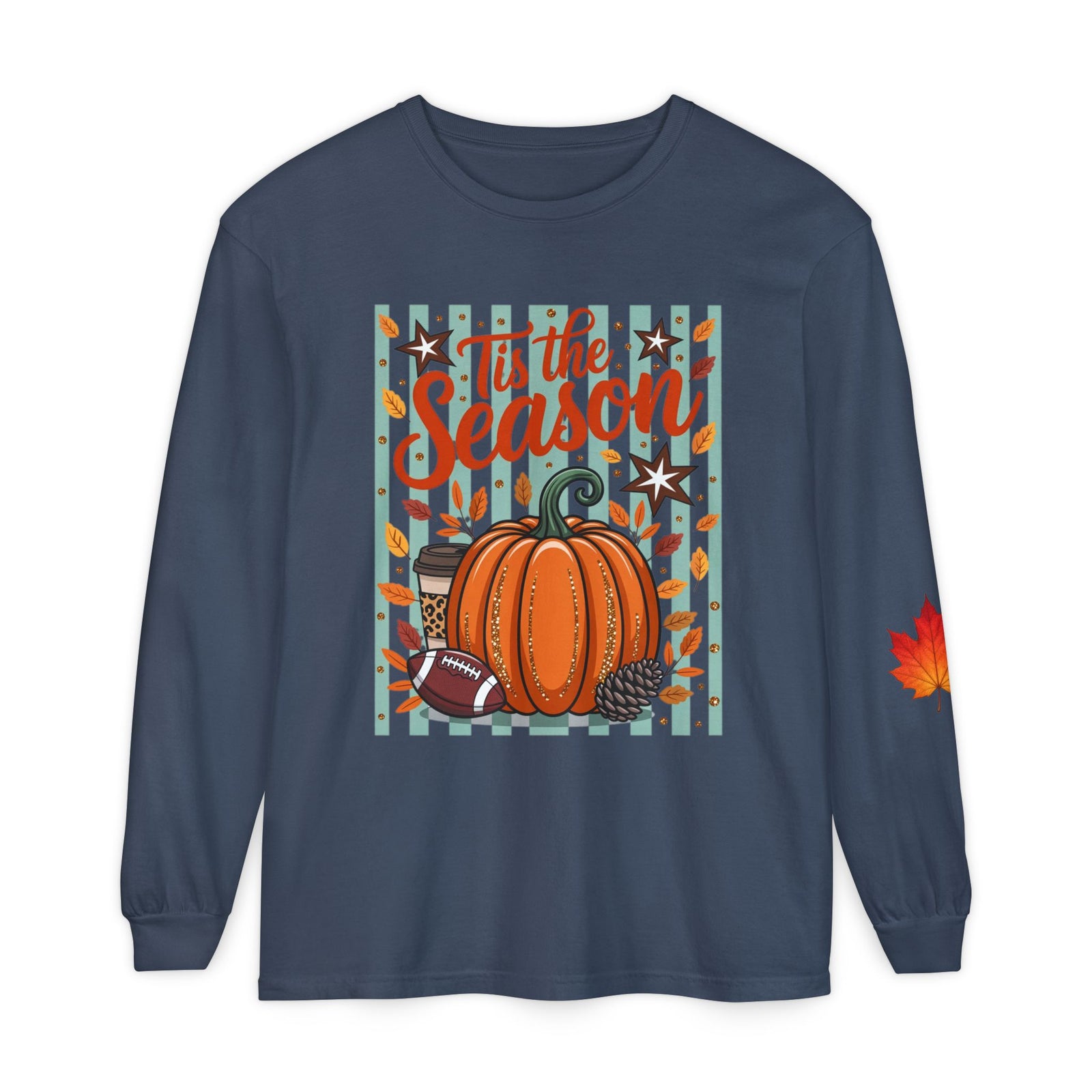 'Tis the Season Pumpkin Fall Long Sleeve Tee