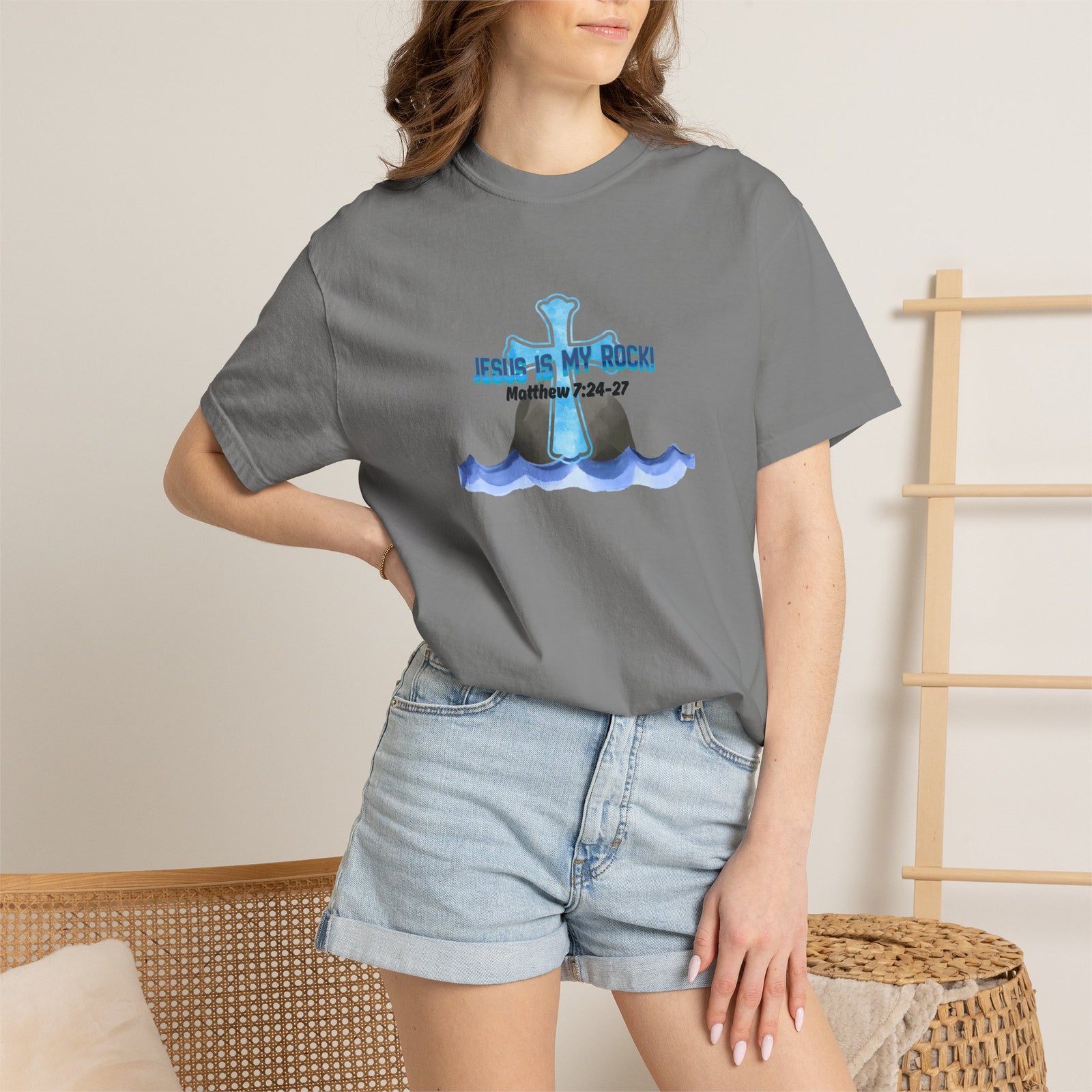 Jesus Is My Rock Graphic Tee
