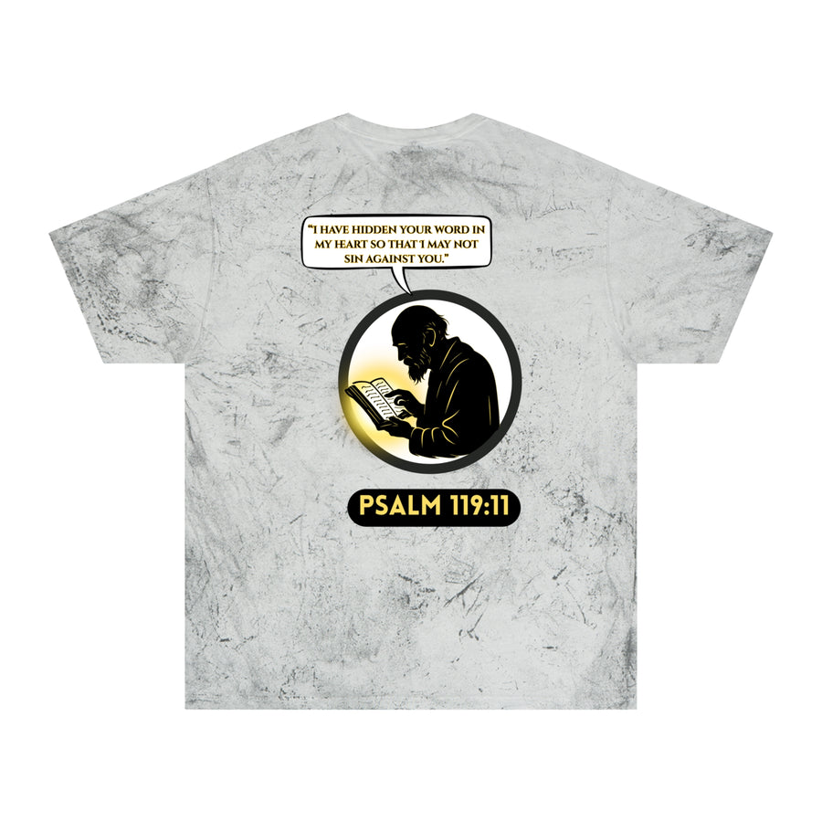 Psalm 119:11 Tie-Dye T-Shirt — Christian Prayer Graphic Tee
