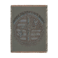 Load image into Gallery viewer, "Iron Sharpens Iron" Crown of Thorns Woven Throw