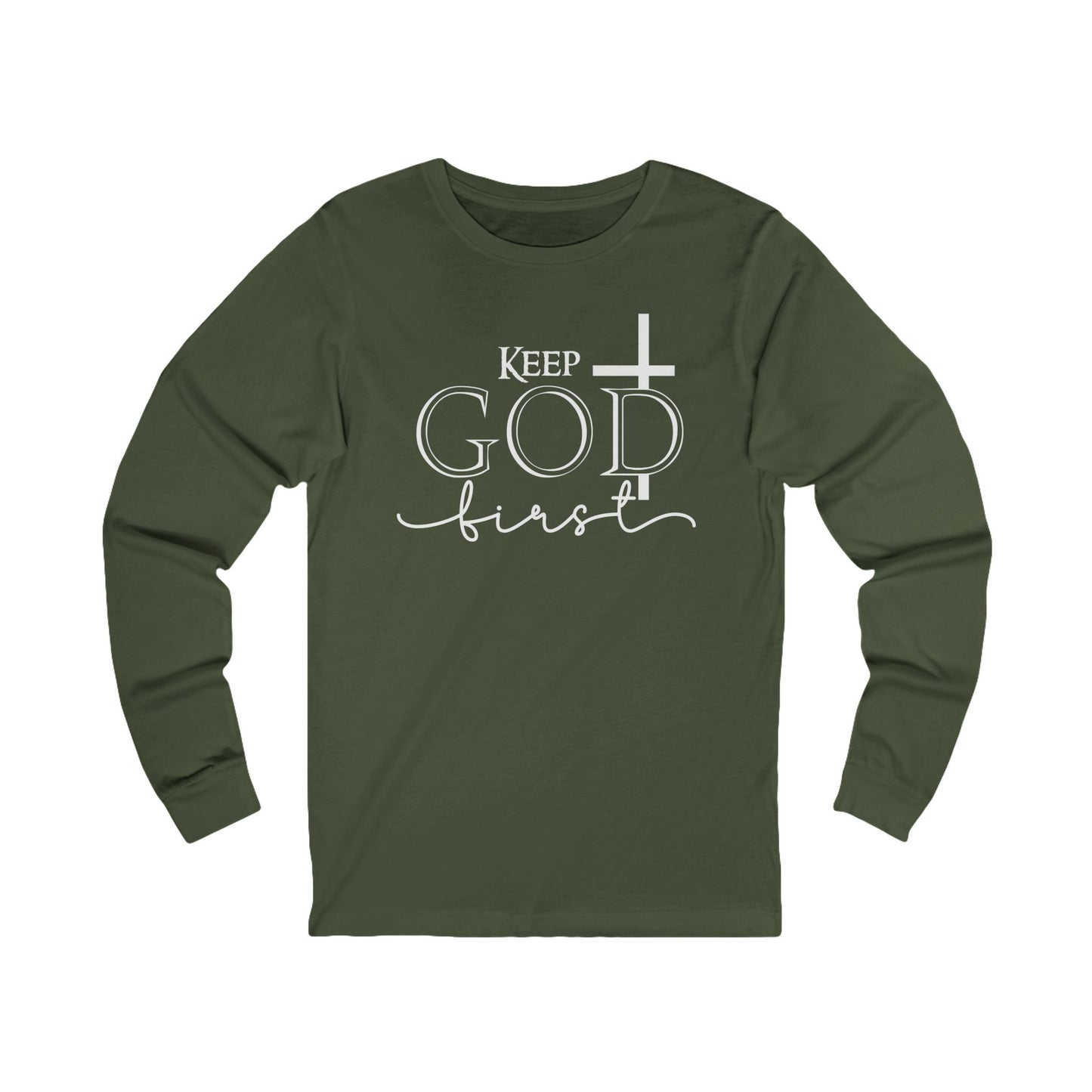 Christian Cross 'Let Go & Let God' Long Sleeve Tee