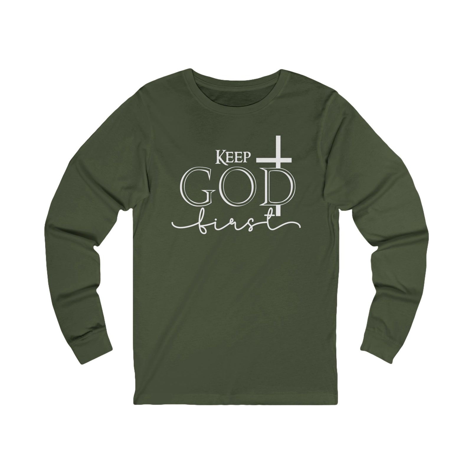 Christian Cross 'Let Go & Let God' Long Sleeve Tee