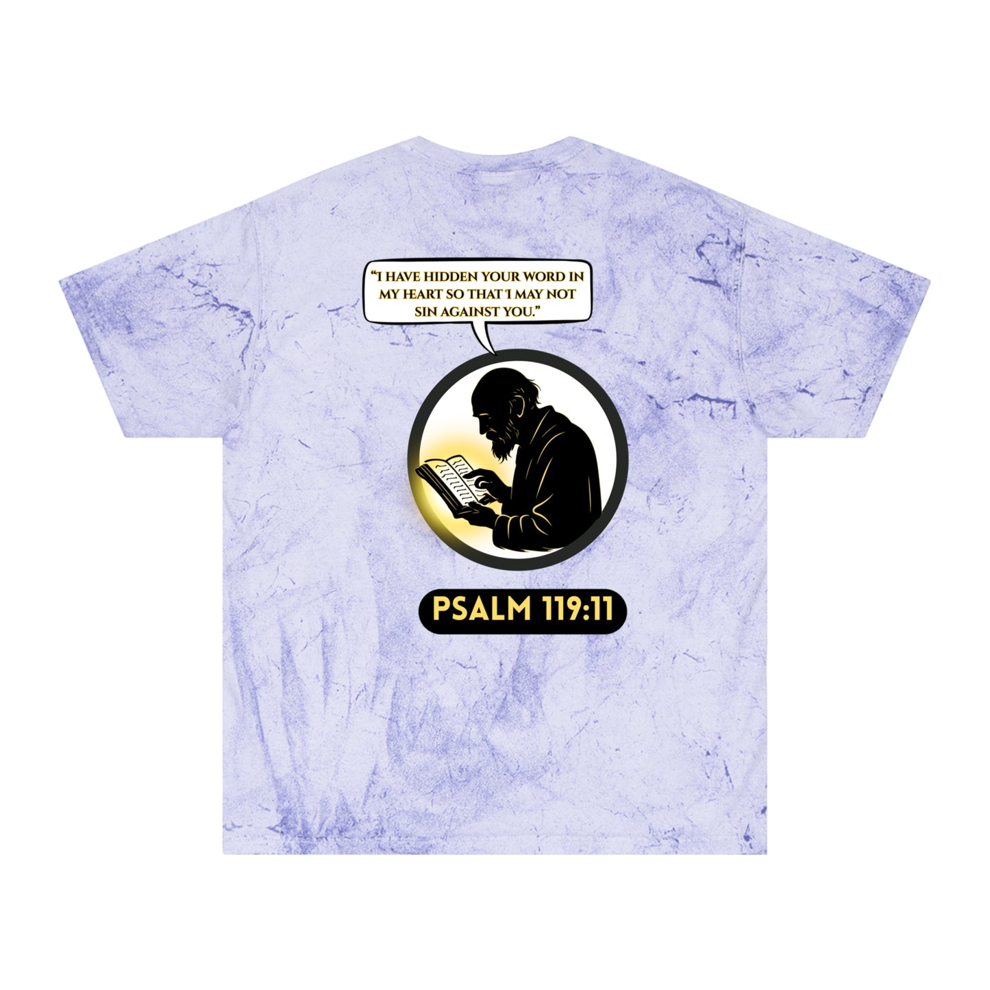 Psalm 119:11 Tie-Dye T-Shirt — Christian Prayer Graphic Tee