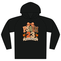 Load image into Gallery viewer, "PSALM 23" Hooded Long Sleeve Tee
