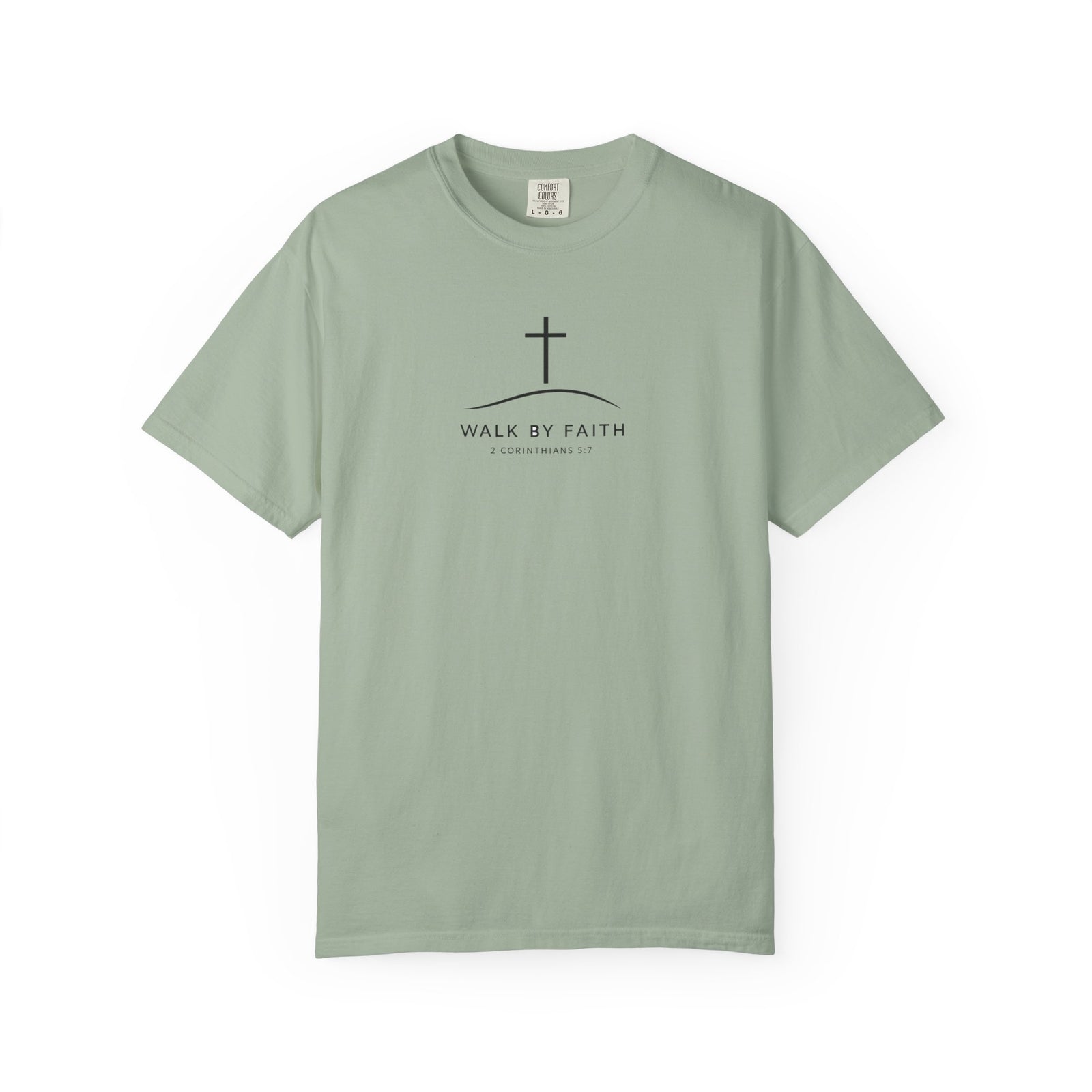 Faith Cross T‑Shirt — "Walk By Faith" Christian Tee