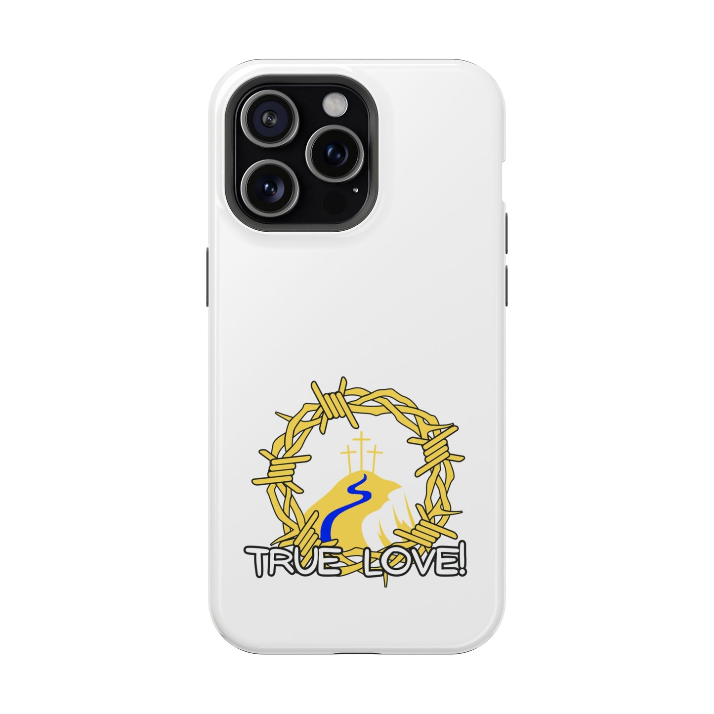 Impact-Resistant Phone Case — 'True Love' Crown of Thorns Faith Design