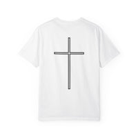 Load image into Gallery viewer, Refined by Grace T-Shirt — Minimal Christian Cross Graphic Tee