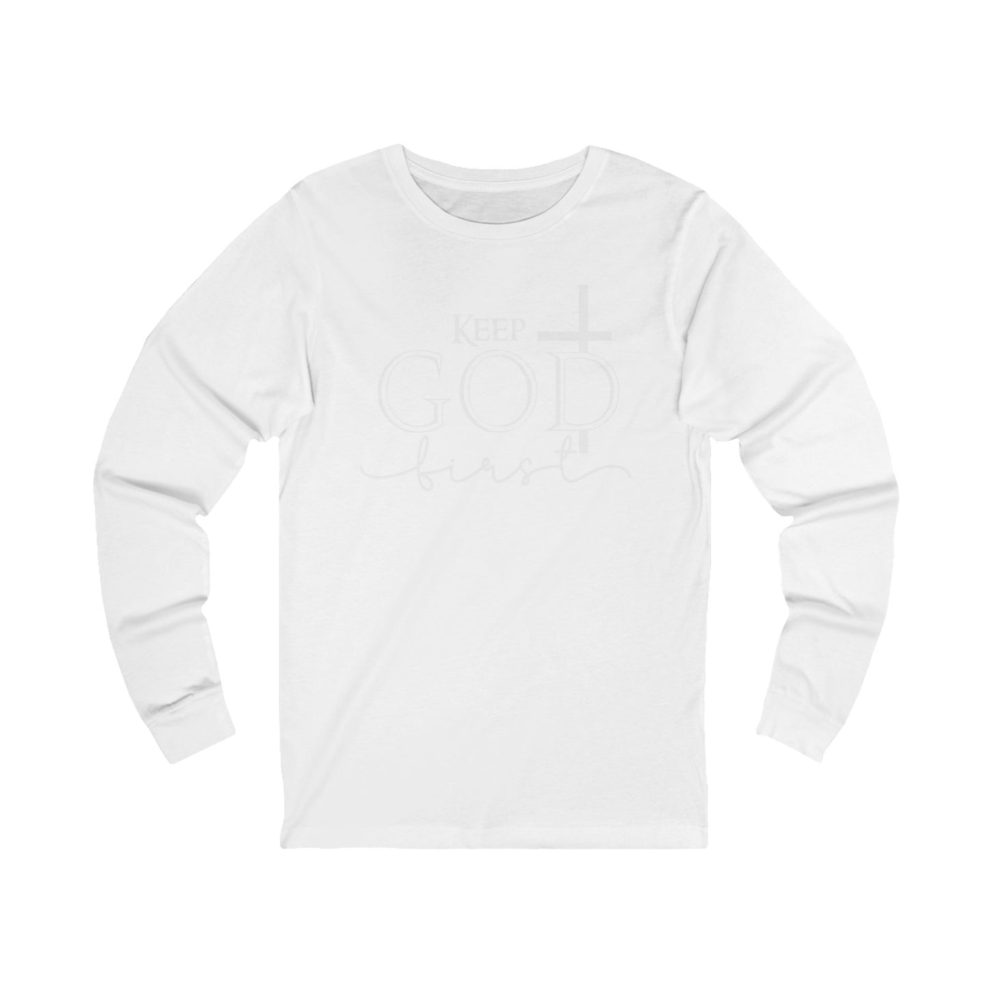 Christian Cross 'Let Go & Let God' Long Sleeve Tee