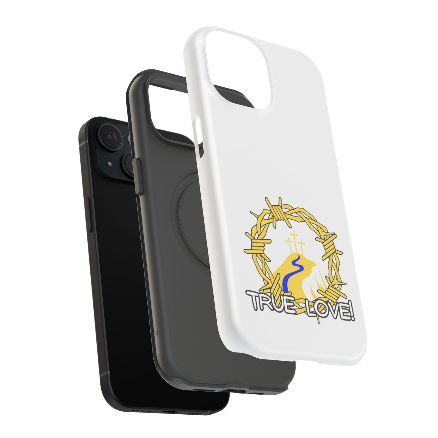 Impact-Resistant Phone Case — 'True Love' Crown of Thorns Faith Design