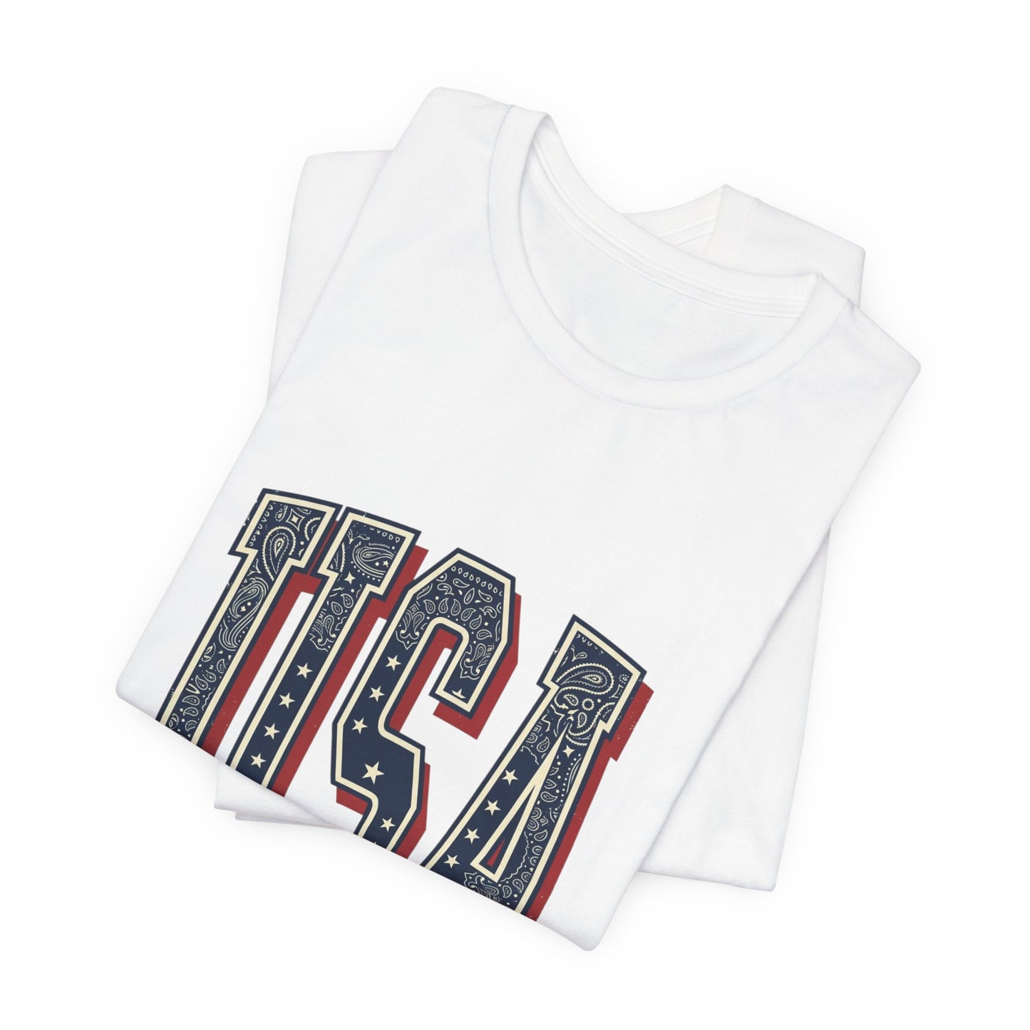 Vintage USA Graphic Tee | 4th of July Americana Stars & Stripes
