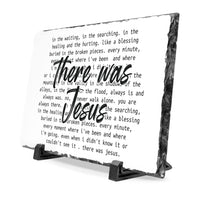 Load image into Gallery viewer, "There Was Jesus" Slate Desk Plaque