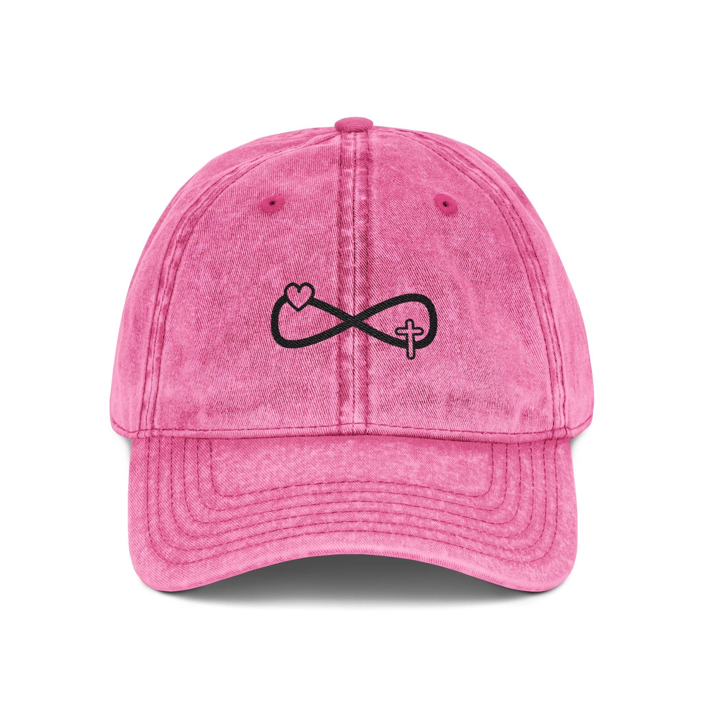 Washed-out Infinity Embroidered Cap