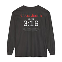 Load image into Gallery viewer, Team Jesus John 3:16 Long Sleeve T-Shirt