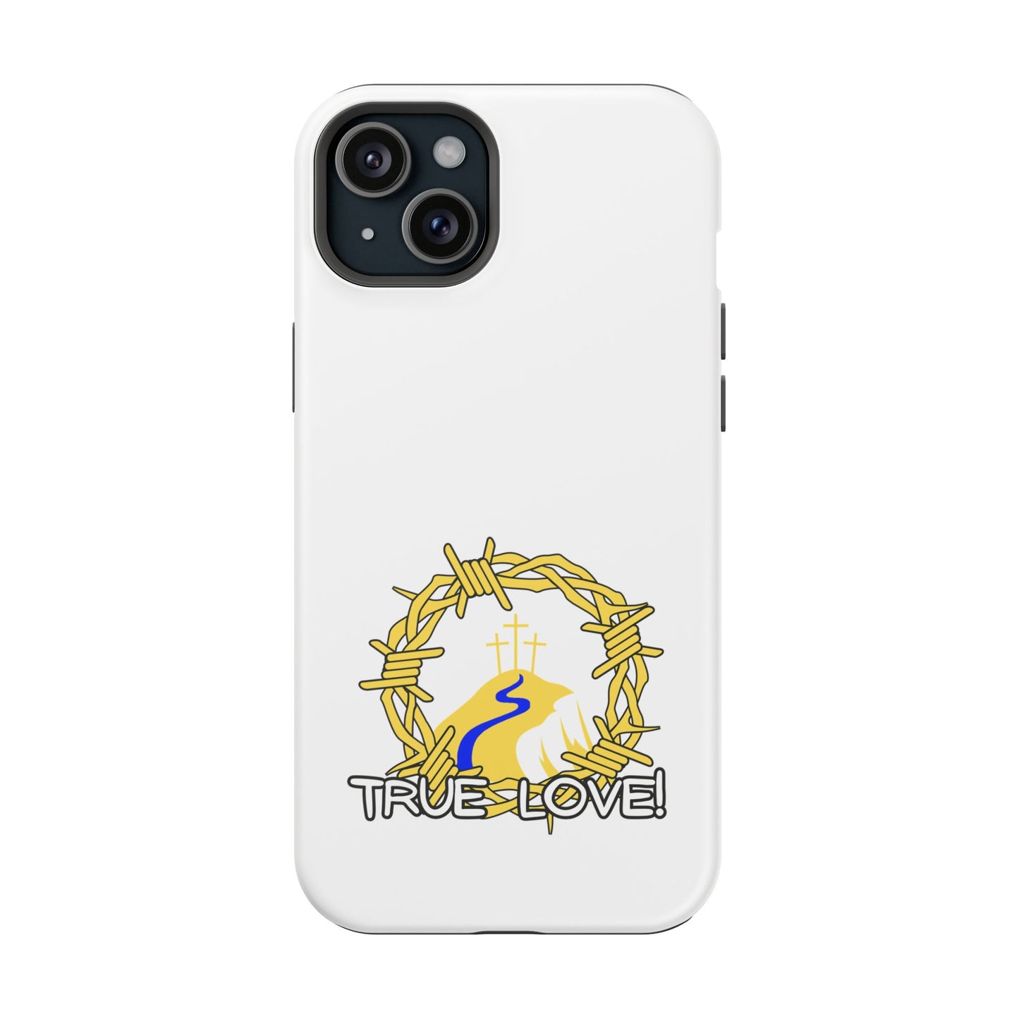 Impact-Resistant Phone Case — 'True Love' Crown of Thorns Faith Design