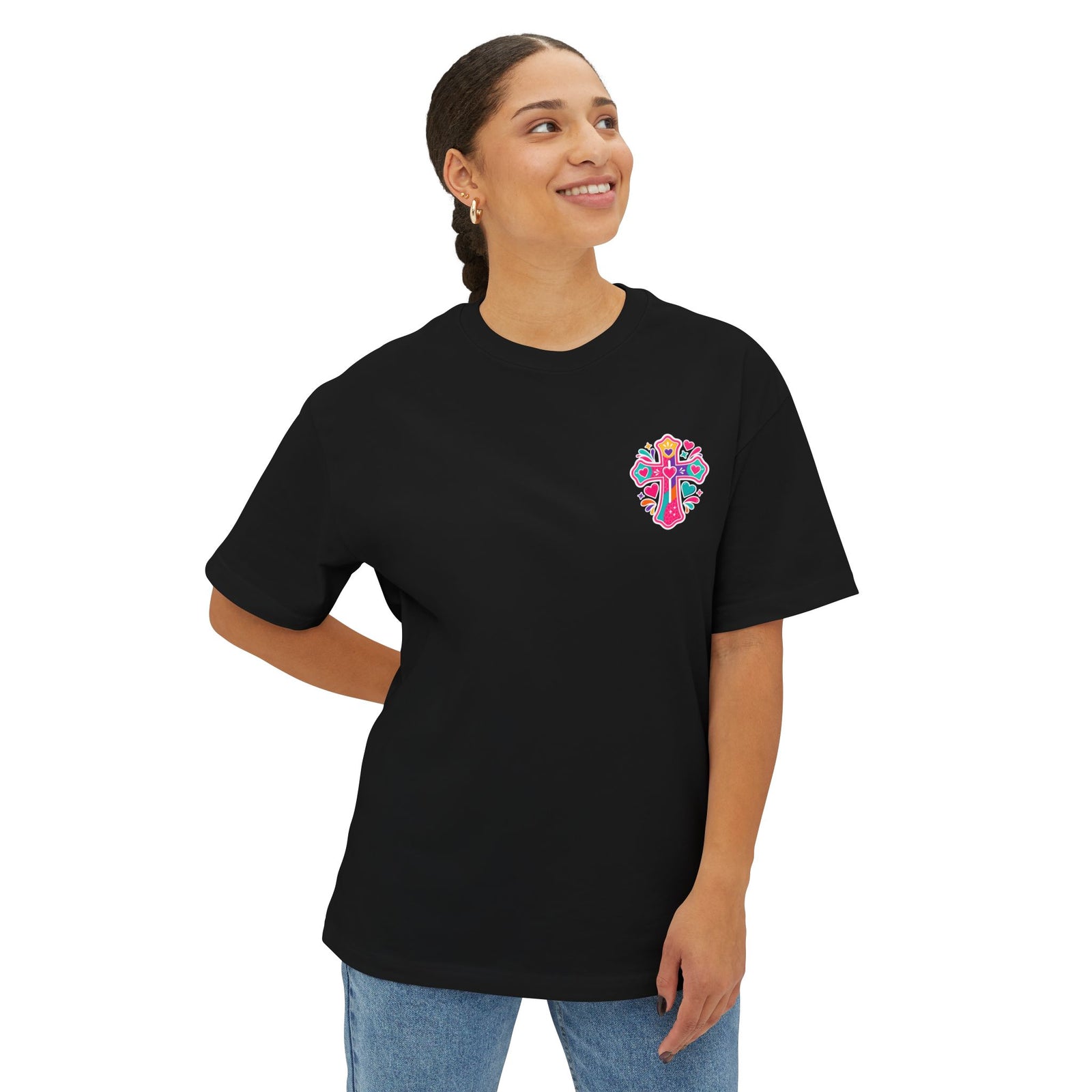 Church Praise T-Shirt — "I’m the One on the Front Row at Church" Colorful Worship Tee