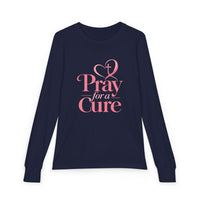 Load image into Gallery viewer, "Pray for a Cure" Youth Long Sleeve Tee