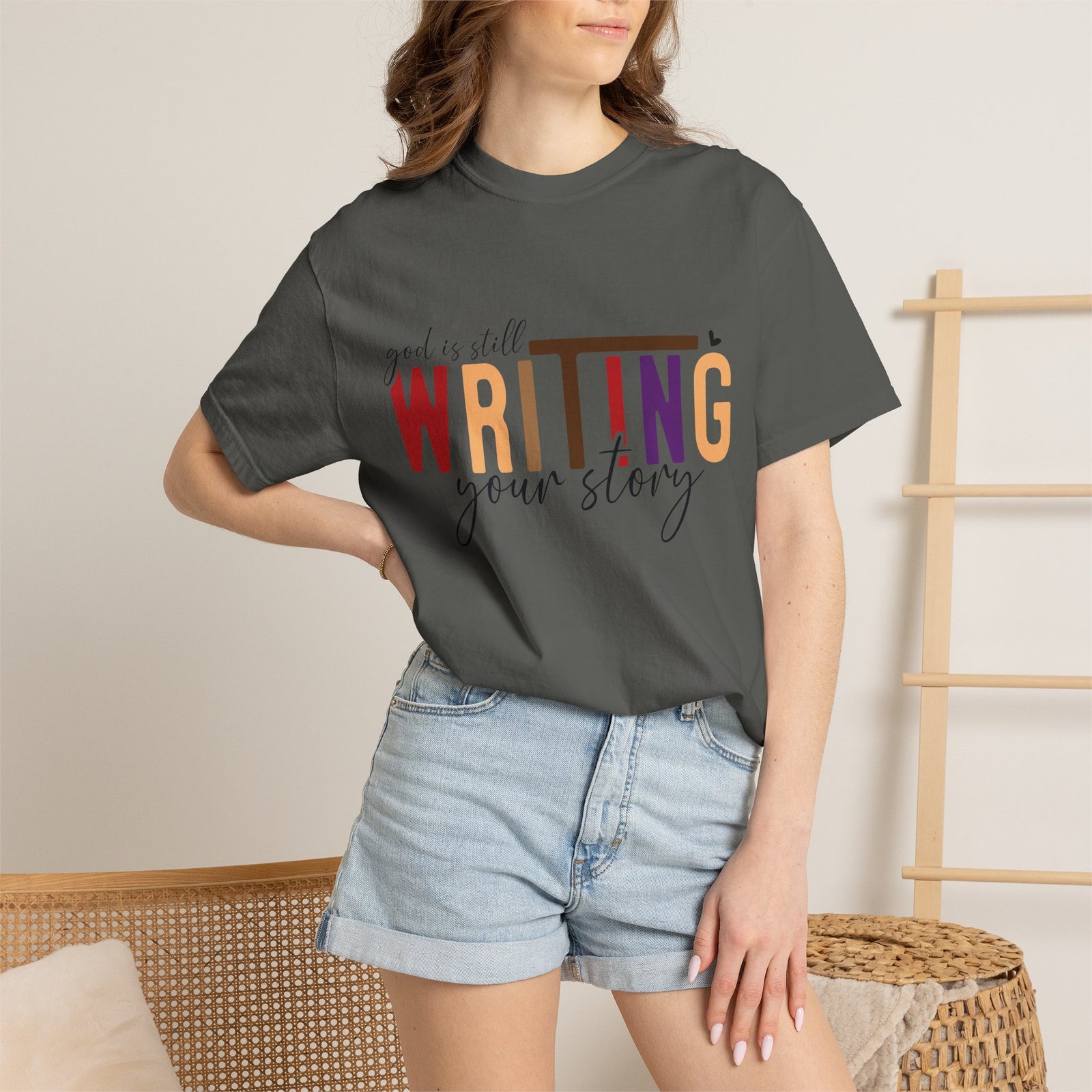 Graphic T-Shirt — "God Is Still Writing Your Story" Inspirational Christian Tee