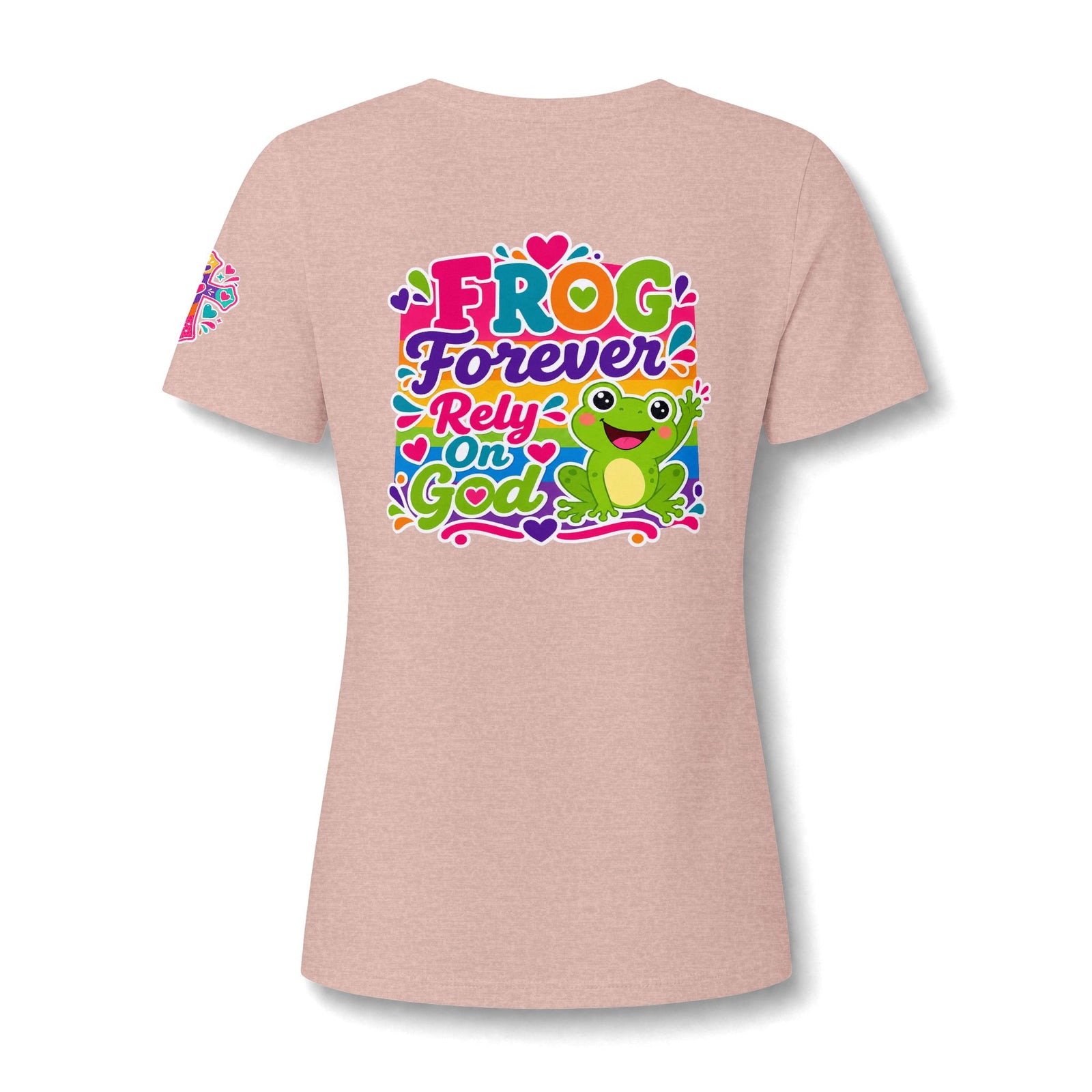 Women's Relaxed Heather CVC V-Neck Tee