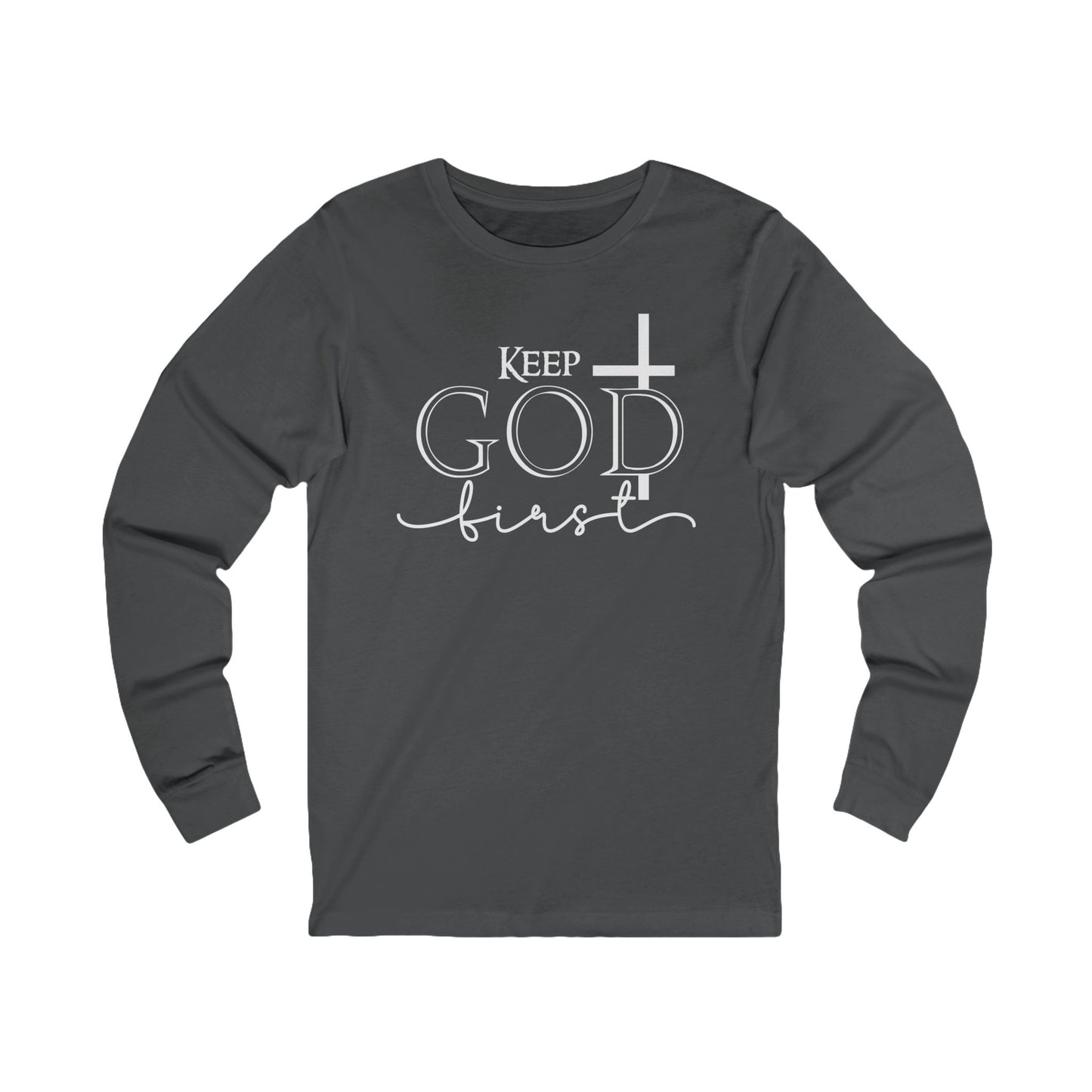 Christian Cross 'Let Go & Let God' Long Sleeve Tee