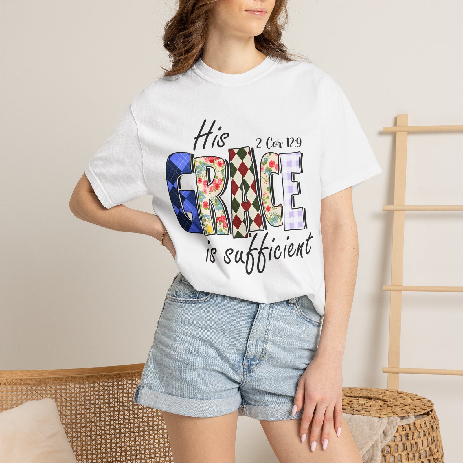 His Grace Is Sufficient T-Shirt — Christian Faith Graphic Tee