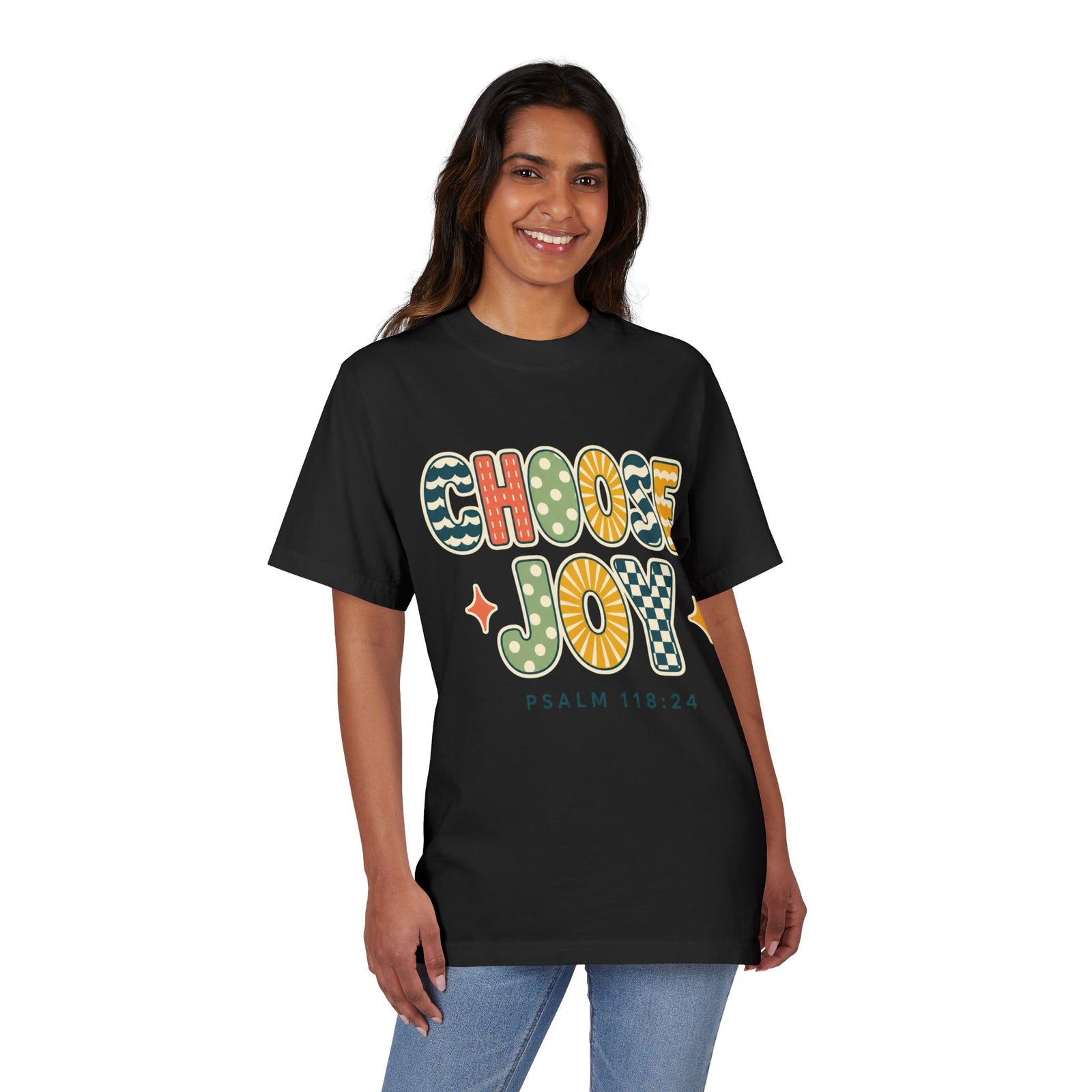 Choose Joy T-Shirt — Retro Psalm 118:24 Christian Tee