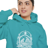 Load image into Gallery viewer, Nativity (Custom Colors Brand) Garment-Dyed Hoodie
