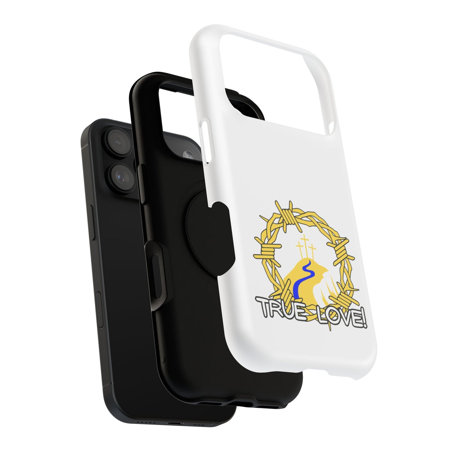 Impact-Resistant Phone Case — 'True Love' Crown of Thorns Faith Design