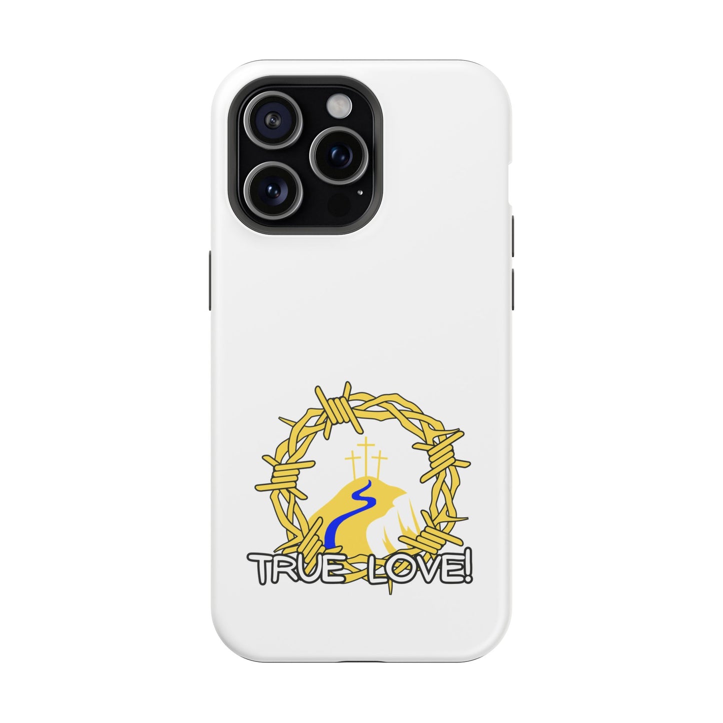 Impact-Resistant Phone Case — 'True Love' Crown of Thorns Faith Design