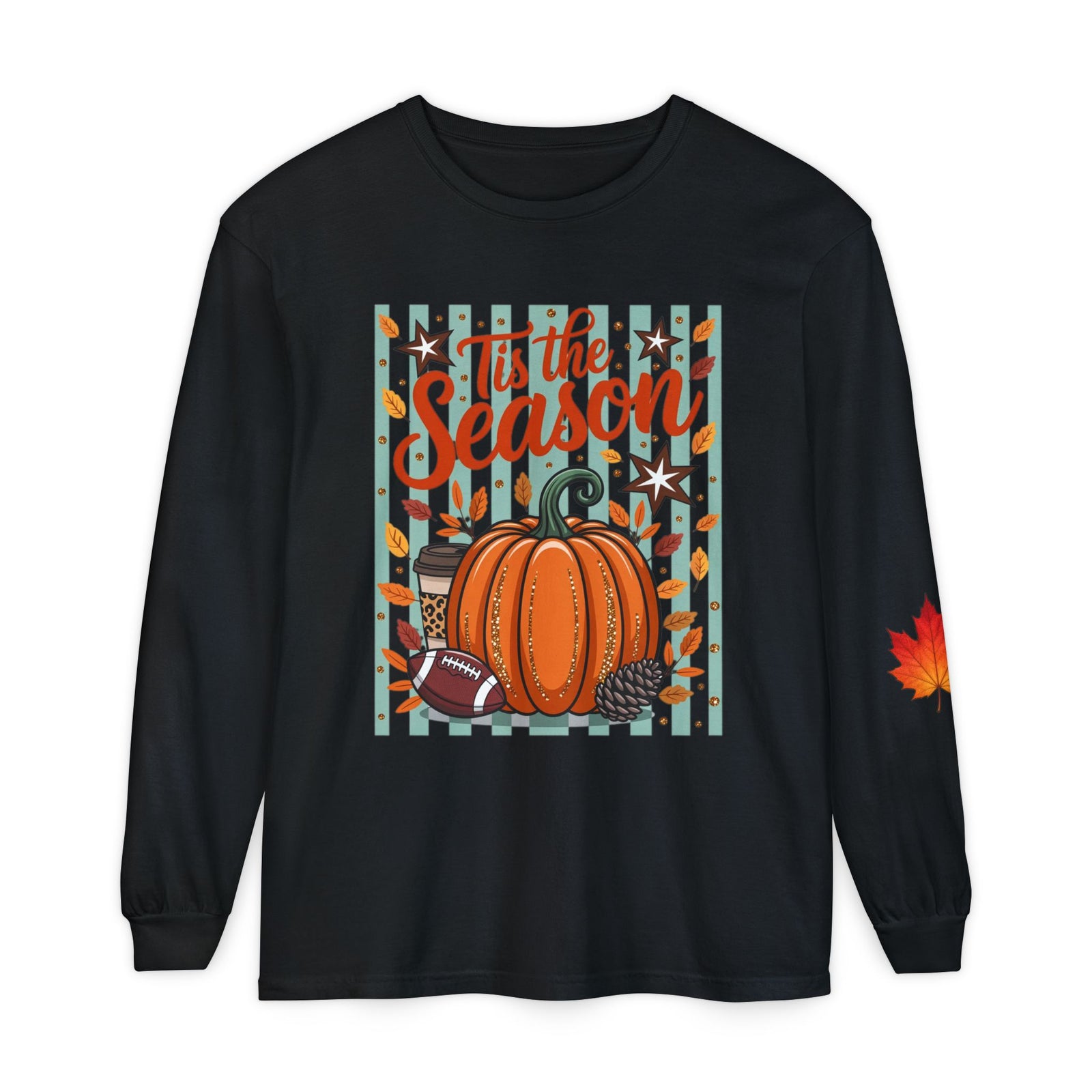 'Tis the Season Pumpkin Fall Long Sleeve Tee