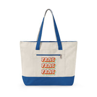 Load image into Gallery viewer, Pray Pray Pray Zippered Canvas Tote