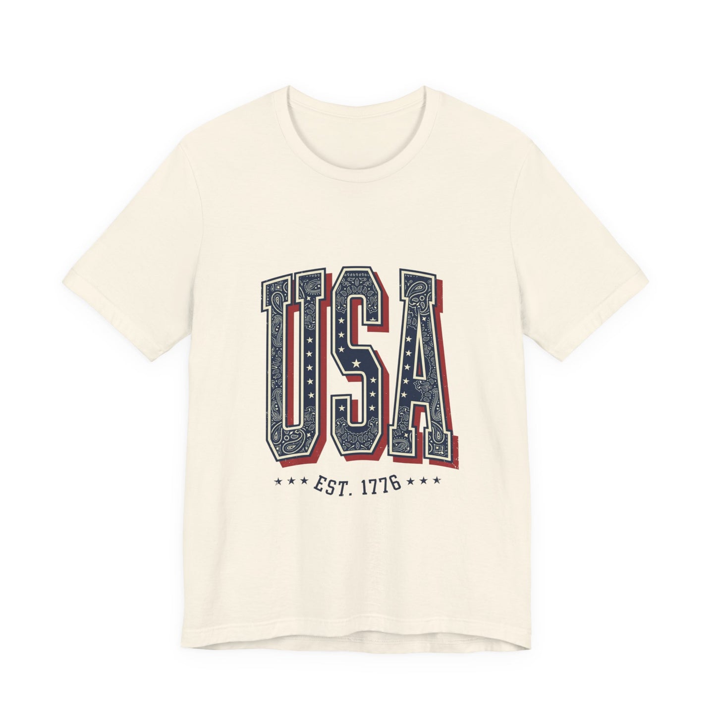 Vintage USA Graphic Tee | 4th of July Americana Stars & Stripes