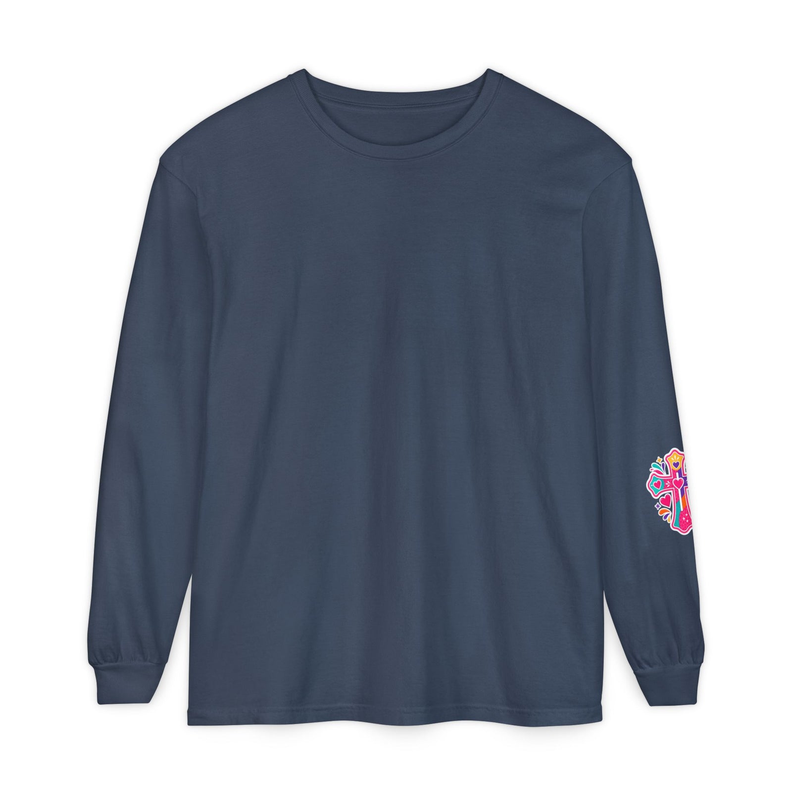 Christian Pajama Graphic Long Sleeve Tee — "...Jesus Still Loves Me"