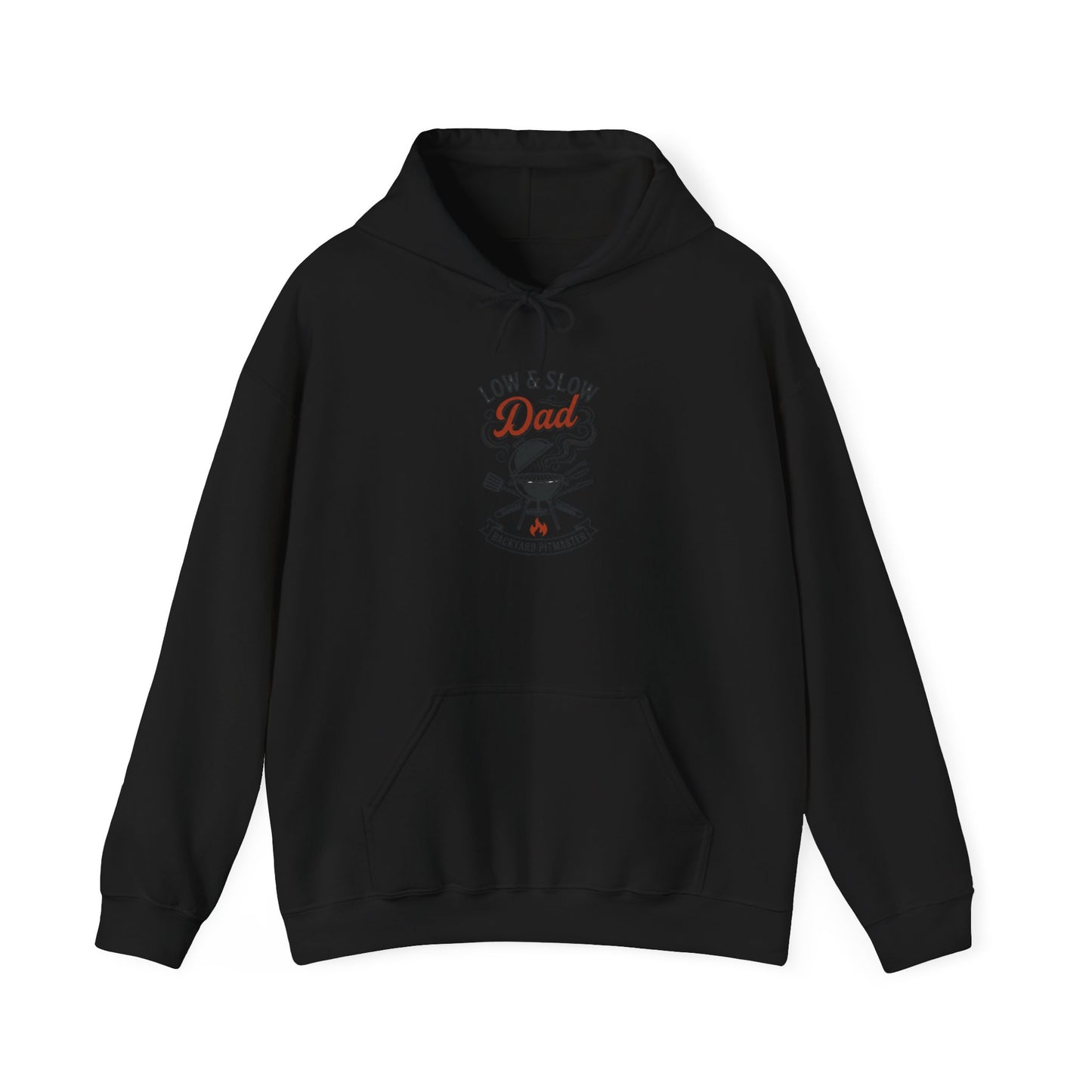 Low & Slow Dad Hoodie | Grilling BBQ Retro Typography, Father’s Day