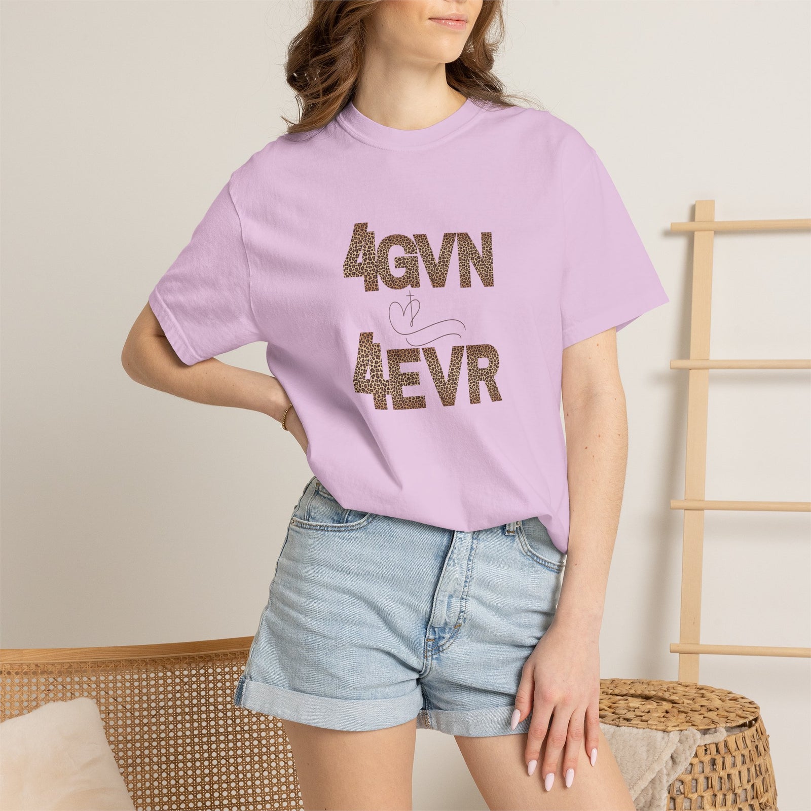 T-Shirt — 4GVN 4EVR Block Letter Graphic Tee