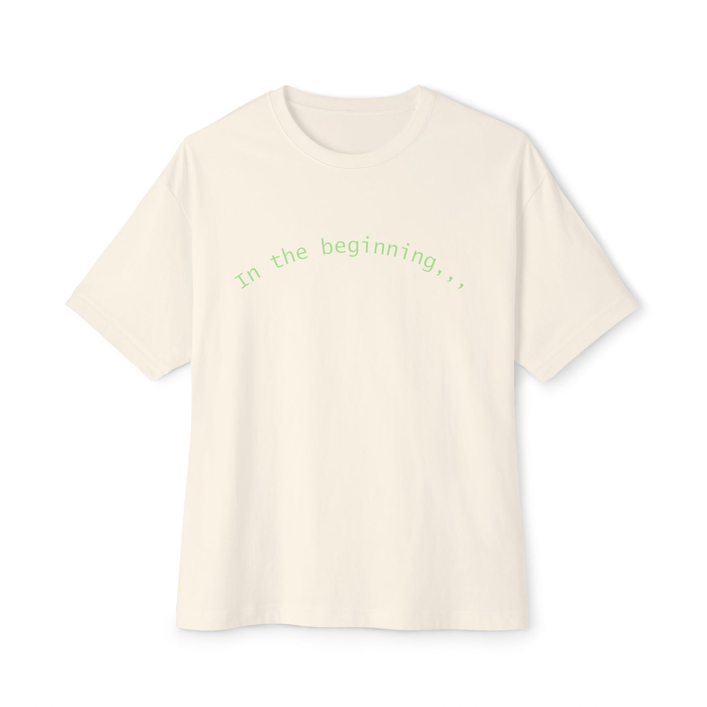 T-Shirt — "God Created" Earth Graphic Tee (Eco, Faith & Nature Love)