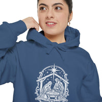 Load image into Gallery viewer, Nativity (Custom Colors Brand) Garment-Dyed Hoodie