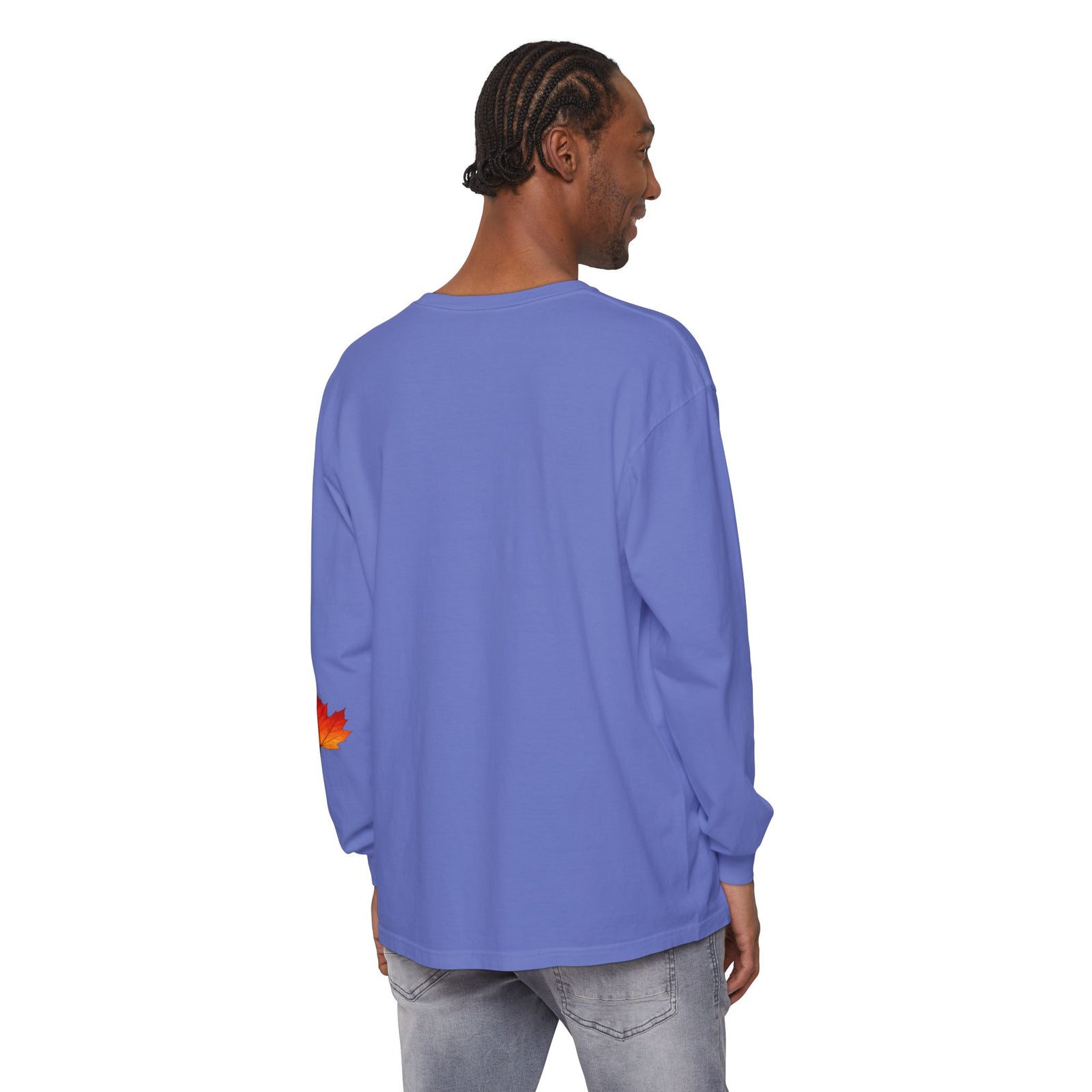 Halloween Pumpkin Long Sleeve Tee — Colorful Jack-O'-Lantern Graphic