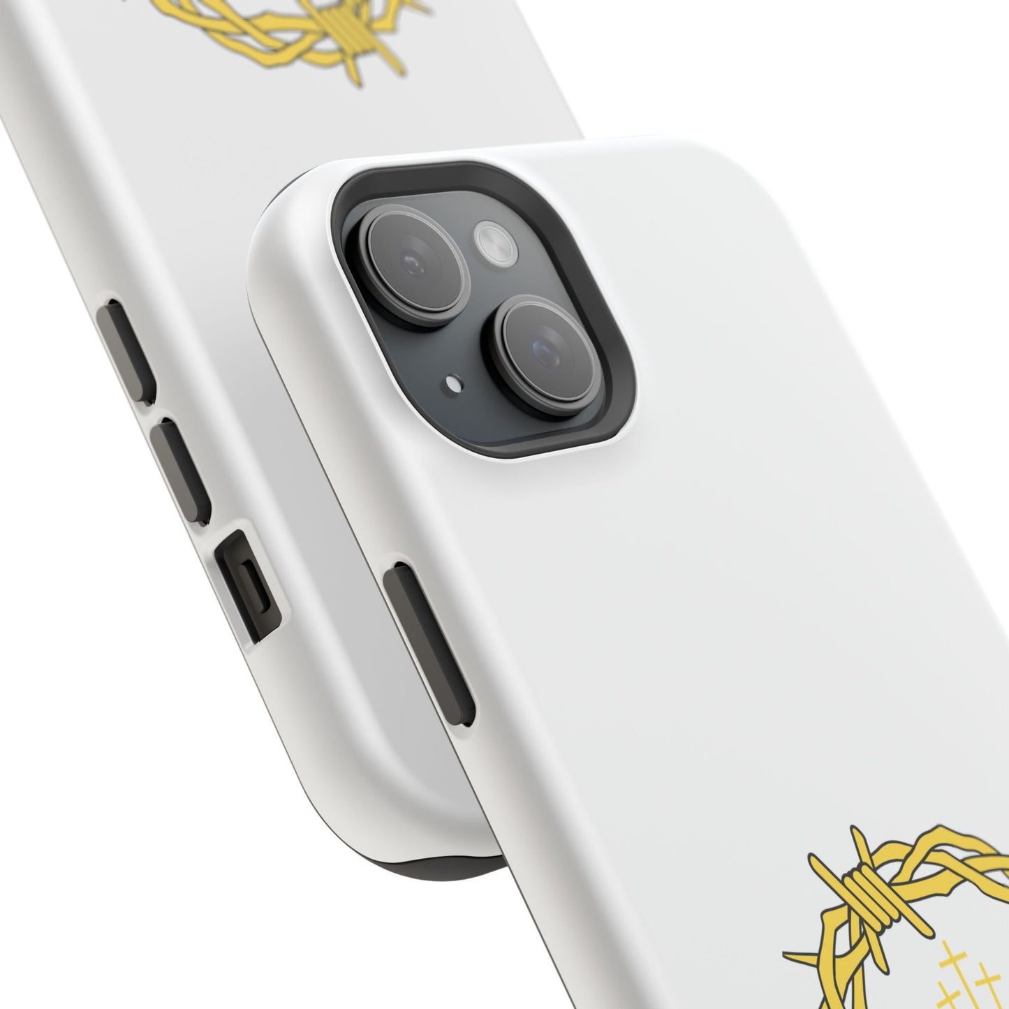 Impact-Resistant Phone Case — 'True Love' Crown of Thorns Faith Design