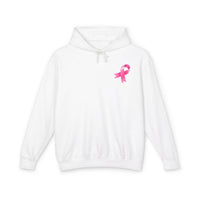 Load image into Gallery viewer, "Faith Over Fear" Pink Ribbon Front/Back Printed Hoodie