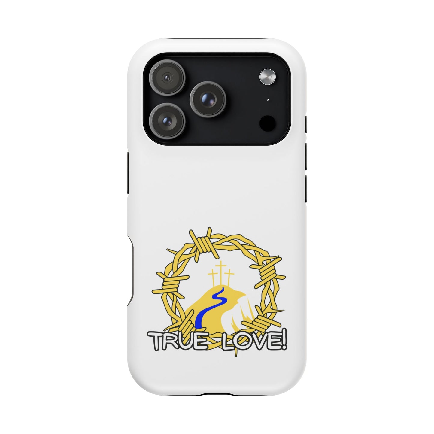 Impact-Resistant Phone Case — 'True Love' Crown of Thorns Faith Design