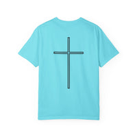 Load image into Gallery viewer, Refined by Grace T-Shirt — Minimal Christian Cross Graphic Tee