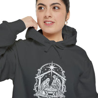 Load image into Gallery viewer, Nativity (Custom Colors Brand) Garment-Dyed Hoodie