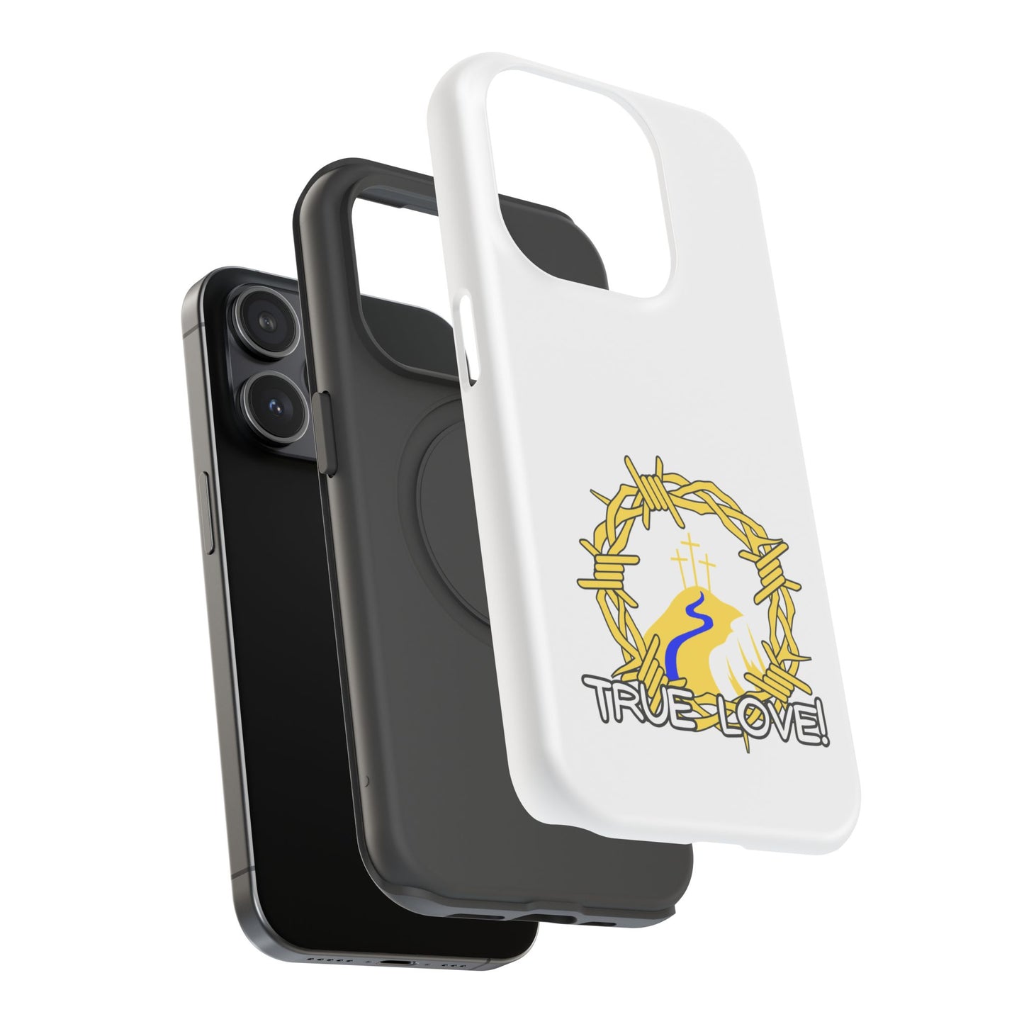Impact-Resistant Phone Case — 'True Love' Crown of Thorns Faith Design