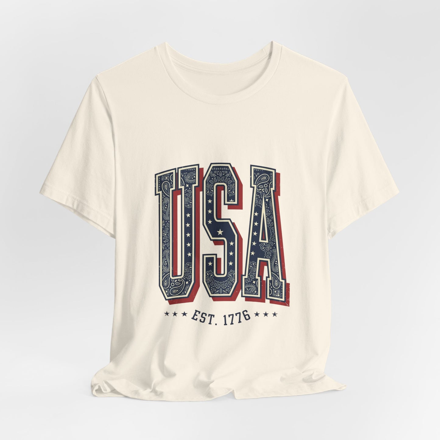 Vintage USA Graphic Tee | 4th of July Americana Stars & Stripes