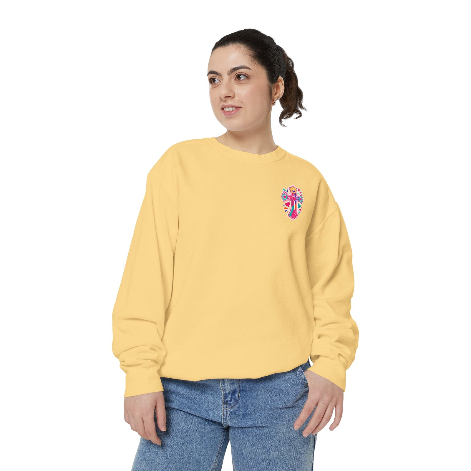 Worship Music Sweatshirt — "I Sing to Worship Music Loud in My Car" Crewneck